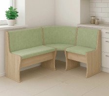 Скамья угловая "Фиеро" тип 2 дуб крафт золотой/тк sensey olive