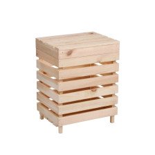 Ящик для овощей 30х40х50см деревянный с крышкой 5302081