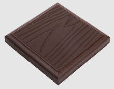 Крышка столба 100x100 T-DECKS PREMIUM 3D венге (115х115 мм)