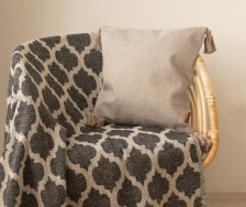 Наволочка декоративная полиэстер Пинелли бежевая 43х43 см SL Home