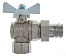 Кран шаровый для воды 1/2" угл с америк белая бабочка VALTEC VT.228