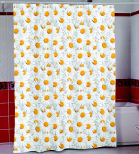 Штора для ванной комнаты 180х200см MIRANDA Camomile полиэстер MRD.01.6236