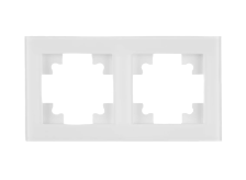 Рамка 2-м GFR00-7002-01 белый Катрин