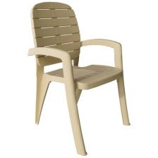 Кресло пластмассовое бежевое Прованс артикул 3728-МТ002