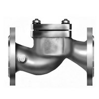 Клапан обратный подъемный фланцевый 16кч9п/16кч9нж 80