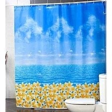 Штора для ванной комнаты 180х200см MIRANDA Ocean Fresh (голубой) полиэстер MRD.01.11092/bl