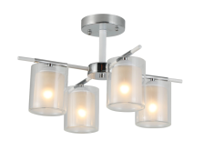 Люстра SR 07389/4 CH+WH L515 x W515 x H265 4х40W E27