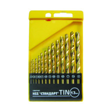 Набор сверл по металлу 13шт HSS-TIN БИБЕР 74133
