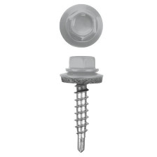 Саморезы для крепления кровли 5,5х19 50 шт  со сверлом RAL 7004 светло-серые