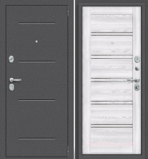 Дверь Porta R-2 104/П28 Антик серебро/ривьера айс 980х2050 Левая (8см)