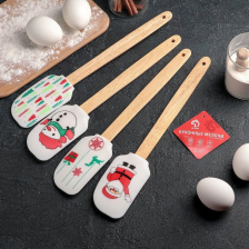 Лопатка кулинарная Новый Год 29,5х5,8х1,7 см 4293893