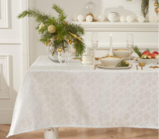 Скатерть Этель "Winter mood" Цвет: Серебряный, Размер: 142х220