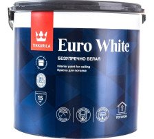 Краска для потолков EURO WHITE А (2,7л) TIKKURILA