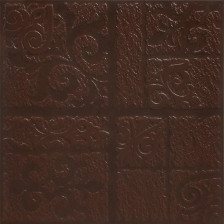 Плитка клинкерная (29.8x29.8) Каир 4Д коричневый рельеф (Керамин, Беларусь)