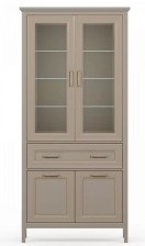 Шкаф "Классик" REG2W2D1S Глиняный серый 203х95х40,5см