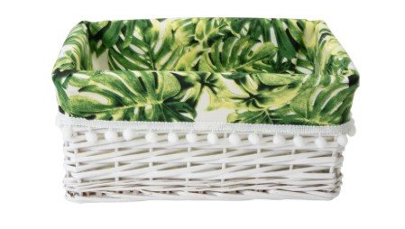Корзина стеллажная "Tropics" белый Д400, Ш310, В170