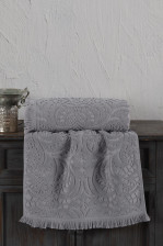 Полотенце жаккардовое VAROL Размер: 90х150, Цвет: Серый