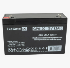 Аккумулятор 6V 12A/h GP6120