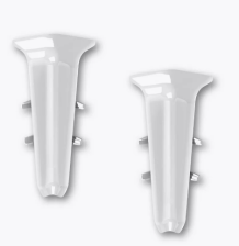 Угол внутренний Идеал Деконика белый глянец 70мм