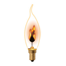 Лампа для гирлянд 1,5W Е12 "эффект огня" (2шт)