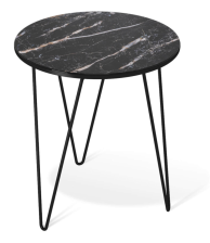 Стол журнальный SHT-CT27 черный муар/черный мрамор