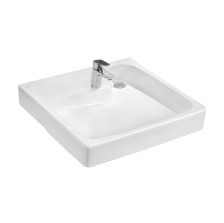 Раковина Клио-60 для установки над стиральной машиной с кронштейнами и сифоном