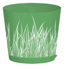 Горшок с поддоном Easy Grow 4л D200 зеленая трава