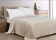 Плед велсофт в атласной ленте Bamboo 235-pbe/LA 180х200 Cleo