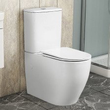 Унитаз Компакт AZARIO BONELLE белый, безободковый, микролифт, Торнадо AZ-1229А (630х350х795)