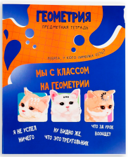 Тетрадь предметная 36 л Мемы Геометрия