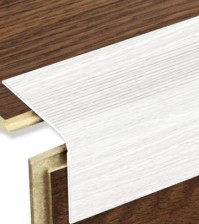 Порог Алком-М ПУ 02 угол 0,9м ясень белый 24х18 мм