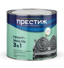 Грунт-эмаль 3 в 1 по ржавчине черная (1,9кг) Престиж