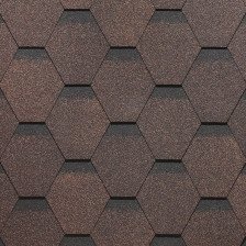 Черепица гибкая Roofshield Family ЕСО Light Стандарт 49 коричневый с оттенением(3м2)