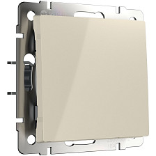 Переключатель 1-м скрытой установки проходной WL03-SW-1G-C-ivory слоновая кость