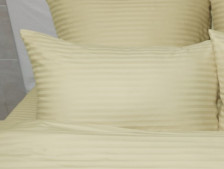 Наволочка страйп-сатин 50х70 см шампань Mariya DeLuxe