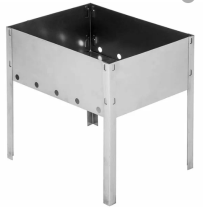 Мангал сборный сталь 0,3мм 300х240х300мм Helios Light