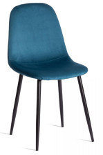 Стул BREEZE (mod 4724) велюр/металл, Dark Torquoise (темно-бирюзовый) HLR62/черный