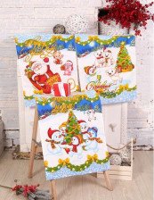 Набор полотенец вафельных 45х60х3шт Зимняя сказка 5199379 Размер: 45х60, 