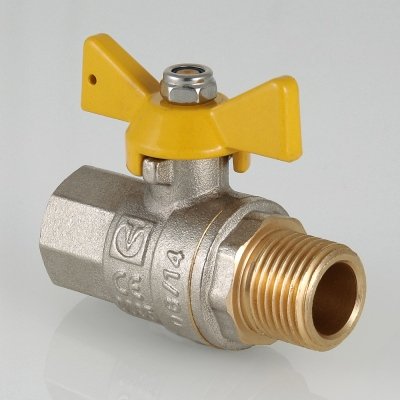 Кран шаровый для газа 1/2" г/ш бабочка VALTEC VT.278.N.04