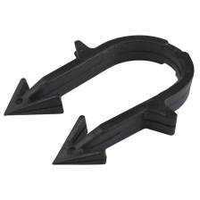 Скоба якорная для труб d 16-20мм, цвет черный STOUT