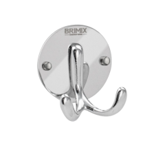 Крючок двойной BRIMIX нерж сталь/хром 0587 (уп)