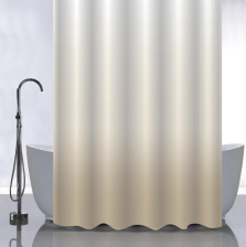 Штора для ванной комнаты 180х180см САНАКС ПЕРЕХОД-БЕЖЕВЫЙ, без колец 01-103