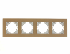 Рамка 4-м С1140-032 стекло шампань