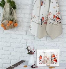 Набор полотенец хлопок 3шт Пернатые истории 45х65 Listelle