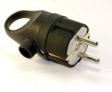Вилка NE-AD 16А 220В IP44 с з/к с кольцом (каучук) 