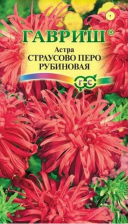 Семена Астра Страусово перо рубиновая 0,3г (Гавриш)