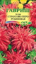 Семена Астра Страусово перо рубиновая 0,3г (Гавриш)