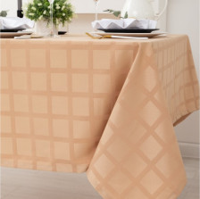 Скатерть полиэстер 150х300 Этель Geometry с ВГМО Капучино