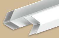 Угол наружный пластиковый белый глянцевый (3м) 8мм Идеал Глосси (25)