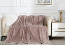 Плед велсофт в атласной ленте Coletta 150х200 CL HOME 008-COL/LA